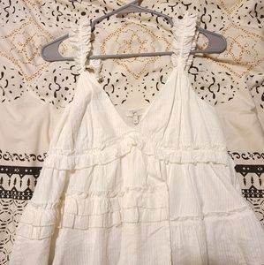 Joie White Cotton Boho Tank - Size XS